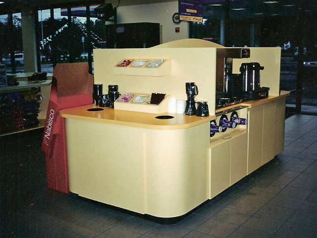 Picture of convenience store counter